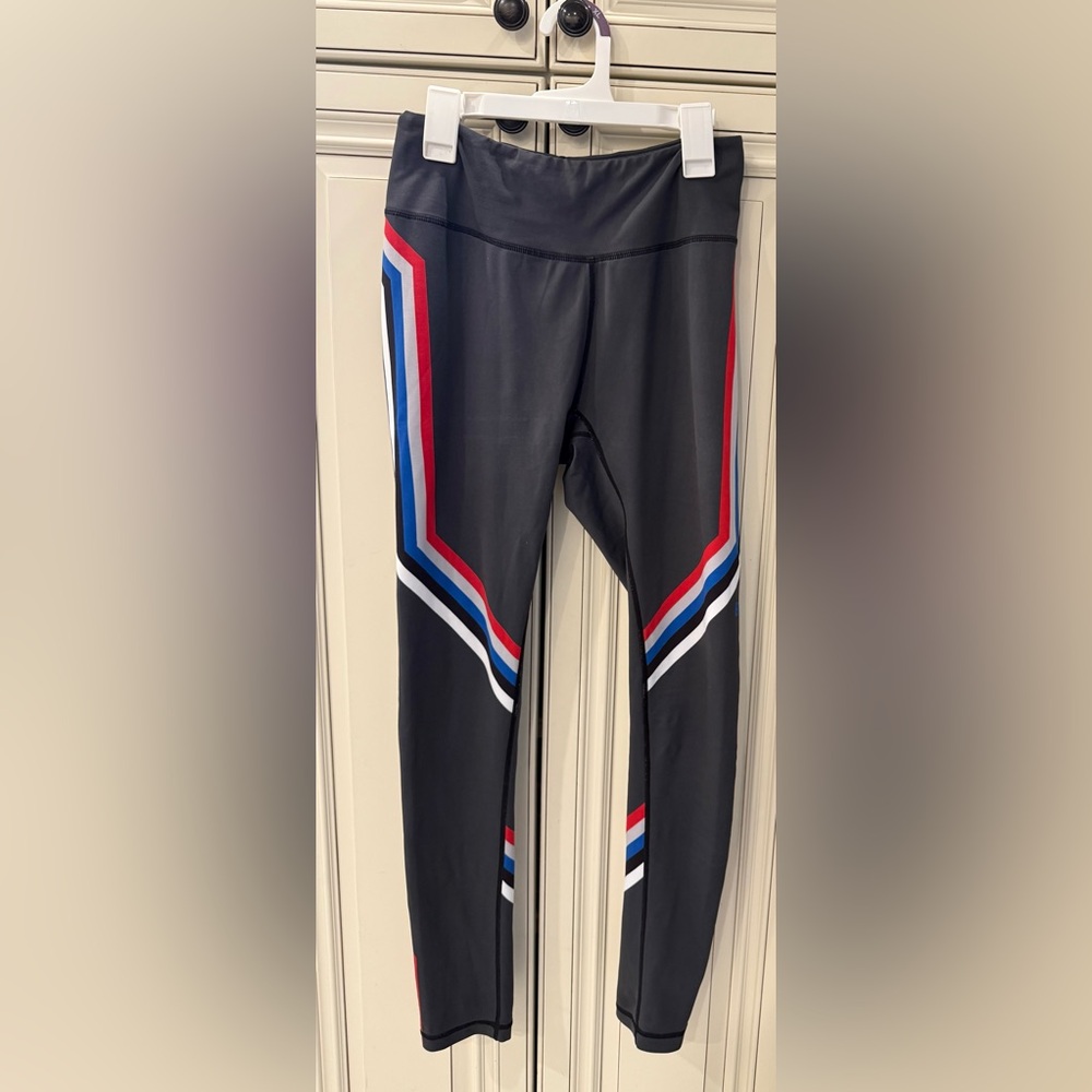 Barry’s Leggings with Red and Blue Stripes
